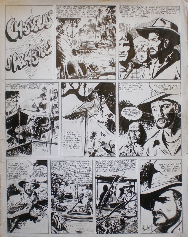 Pierre Le Goff, Chasseurs d'araignées - Comic Strip