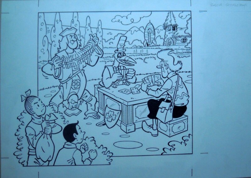 Sinjeur Stekkepoot par Luc Morjaeu - Couverture originale