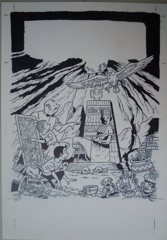 Luc Morjaeu, Suske en Wiske 258 De gevederde slang - Couverture originale