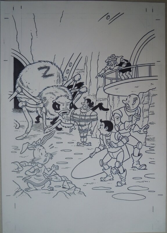 Luc Morjaeu, Suske en Wiske - De sinistere site - Couverture originale