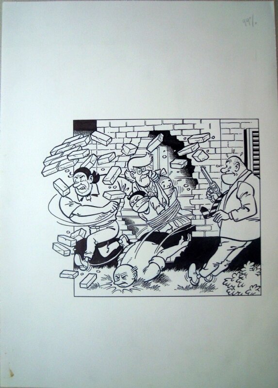 Marc Verhaegen, Suske en Wiske 273 De europummel - Couverture originale