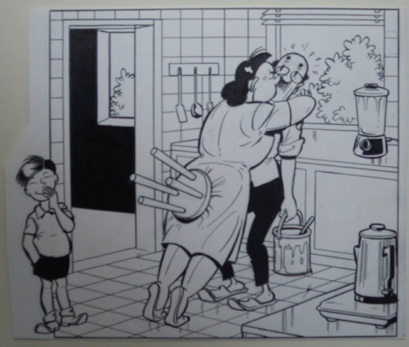 Cover Snoek 1 par Willy Vandersteen, Eduard De Rop - Couverture originale