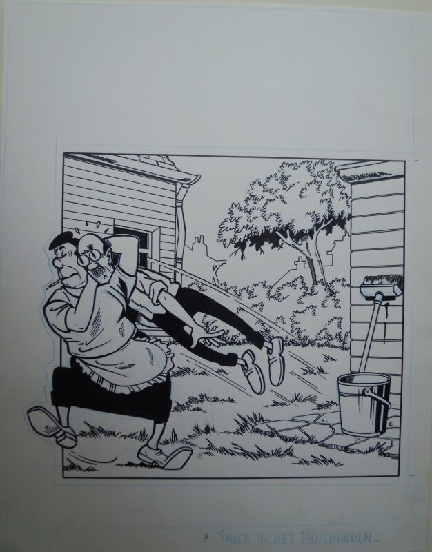 Cover Snoek 4 by Willy Vandersteen, Eduard De Rop - Original Cover