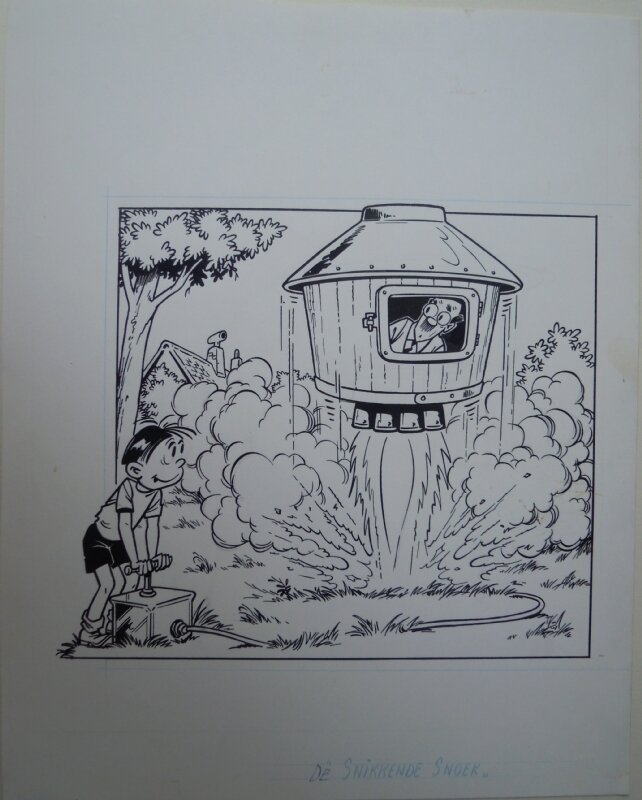 Cover Snoek 7 by Willy Vandersteen, Eduard De Rop - Original Cover