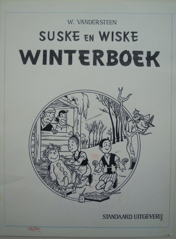 Willy Vandersteen, Paul Geerts, Suske en Wiske - De snoezige snowijt Winterboek - Couverture originale