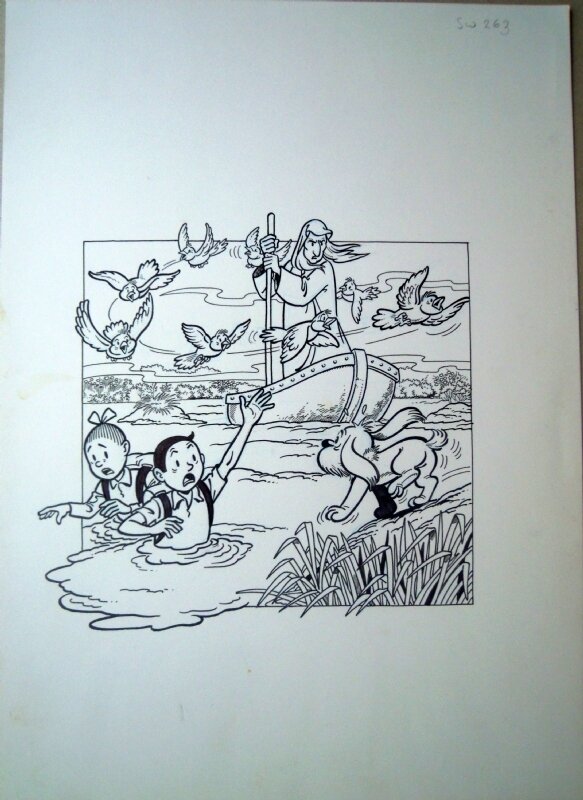 Marc Verhaegen, Suske en Wiske 263 Het verdronken land - Couverture originale
