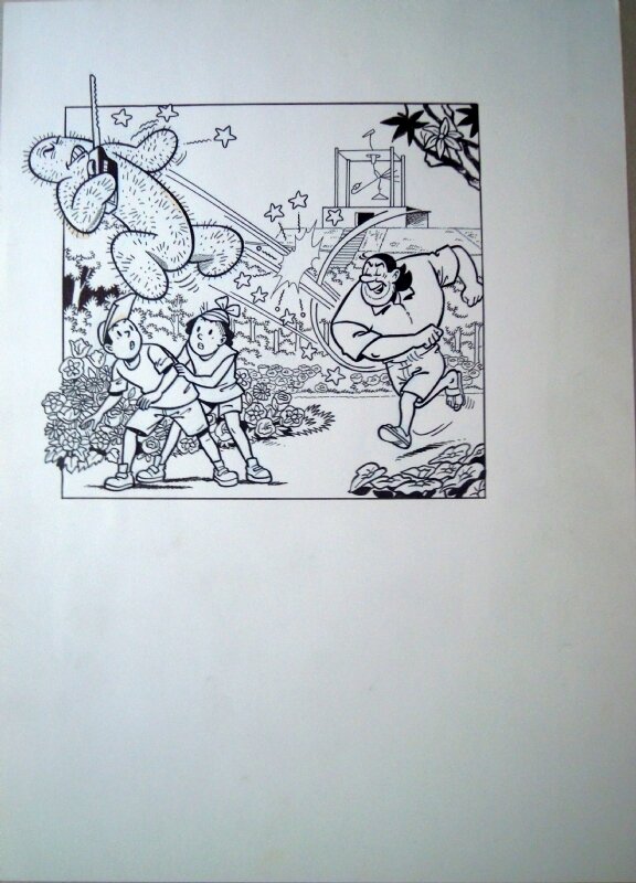 Marc Verhaegen, Suske en Wiske 274 De fleurige floriade - Couverture originale