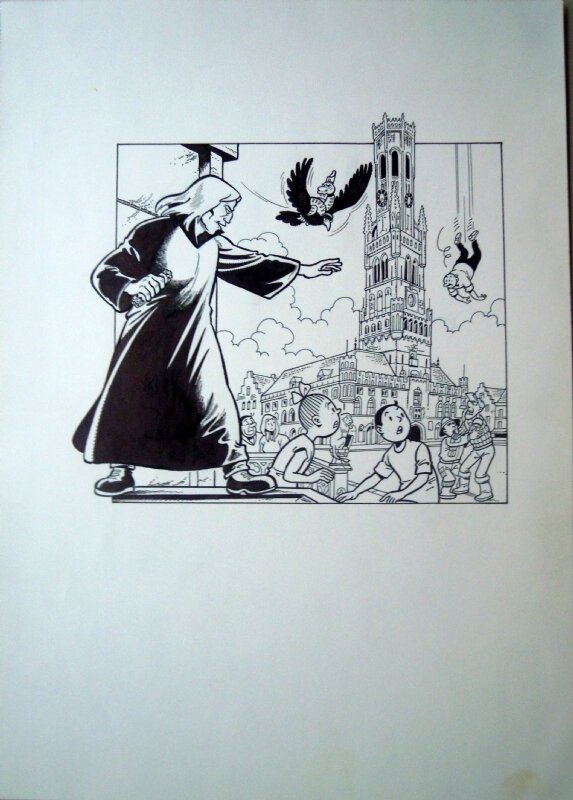 Marc Verhaegen, Suske en Wiske 275 Heilig bloed - Couverture originale