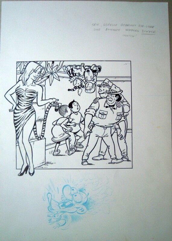 Marc Verhaegen, Suske en Wiske 280 De kus van Odfella - Couverture originale