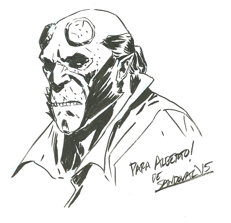 Hellboy by Sergio Sandoval - Sketch