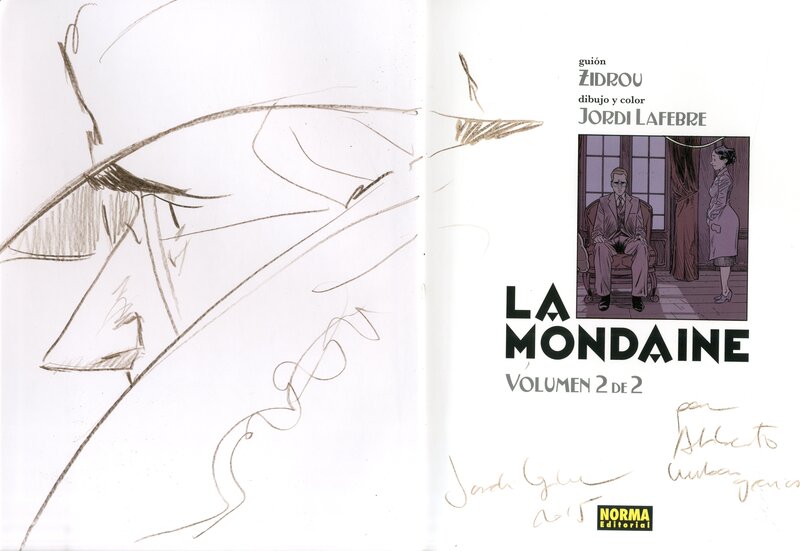 Jordi Lafebre, La Mondaine 2 (Luzeau) - Dédicace