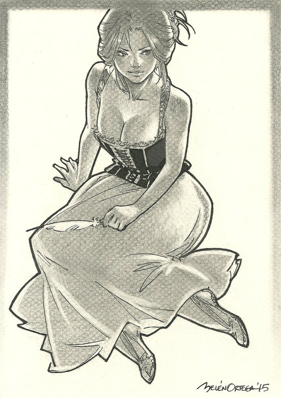 Pájaro indiano by Belén Ortega - Original Illustration