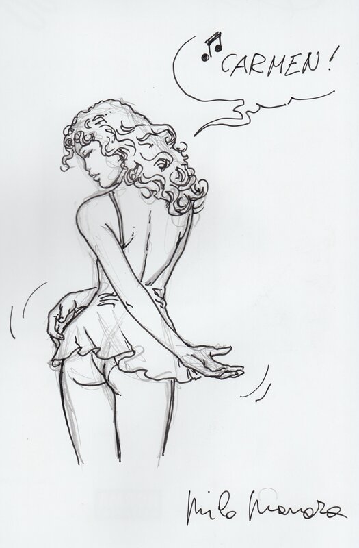 Manara's girl - Sketch