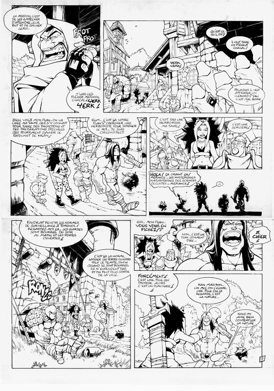 Pierre Loyvet, Eric Hérenguel, Page Originale Kran tome 10 - Planche originale