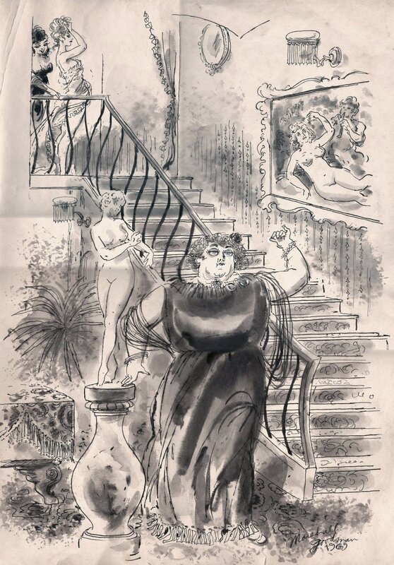 Madame by Marshall Goodman - Original Illustration