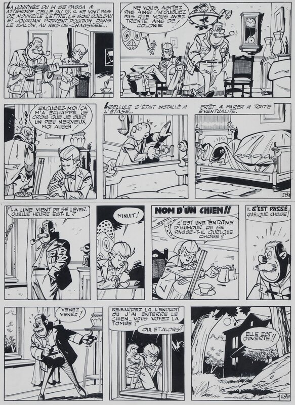 Maurice Tillieux, 1961 - Gil Jourdan : Surboum pour 4 roues - Planche originale