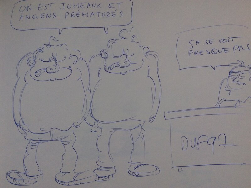 Jumeaux prématurés by Duf - Sketch