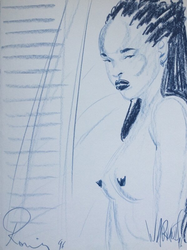 Nu féminin by Éric Warnauts, Raives - Sketch
