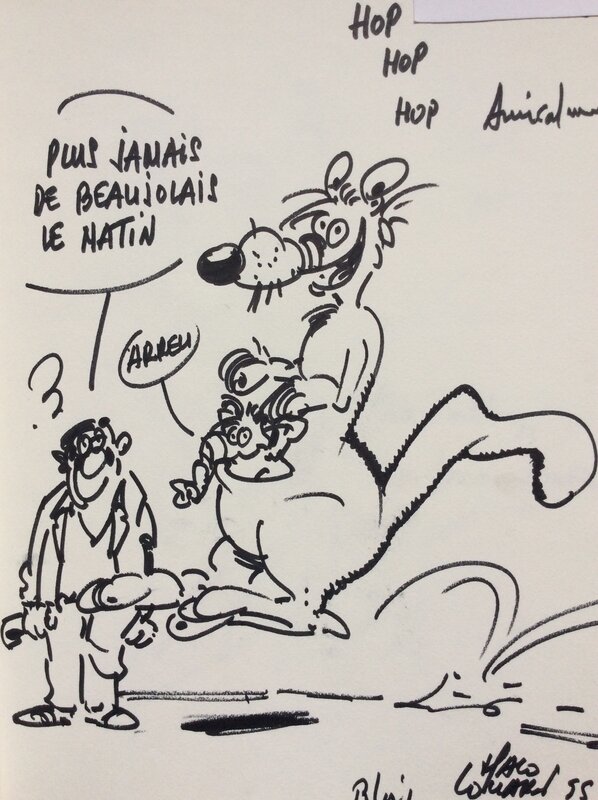 Malo Louarn, Kangourou et éléphant rose - Sketch