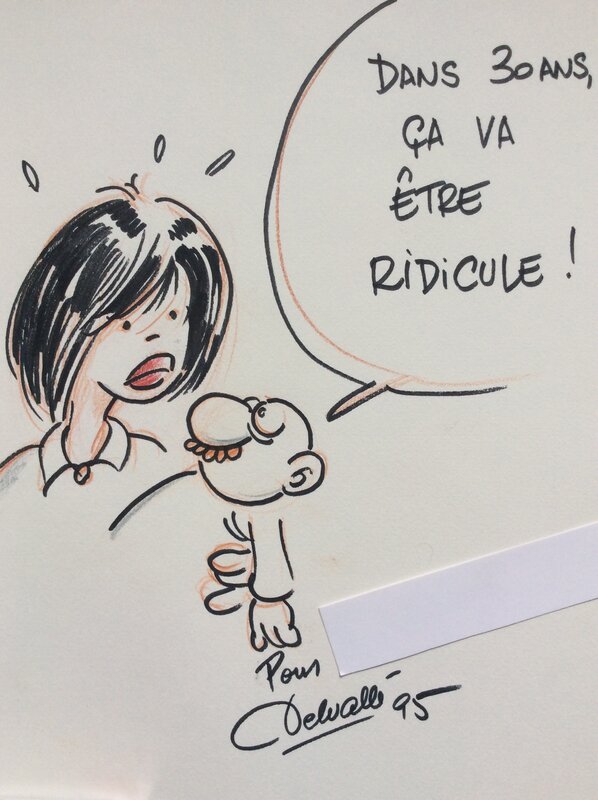 Christophe Delvallé, Maman et bébé moustachu - Sketch