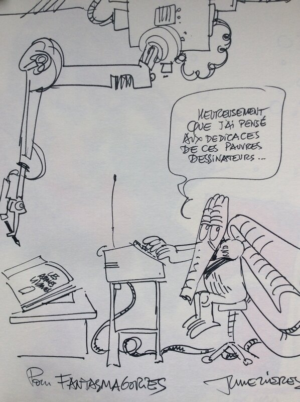 Jean-Claude Mézières, Dédicace de Shingouz - Sketch