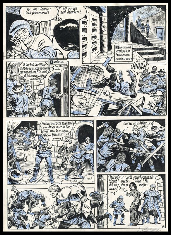 Karel Biddeloo, Willy Vandersteen, Rode Ridder 76 : De Barbaar - Comic Strip