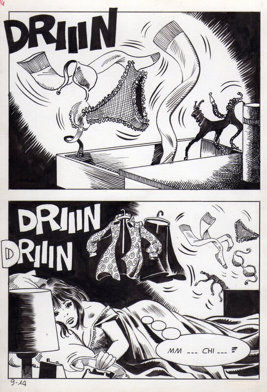 Francesco Blanc, Planche d'une histoire et d'une publication inconnues - Comic Strip