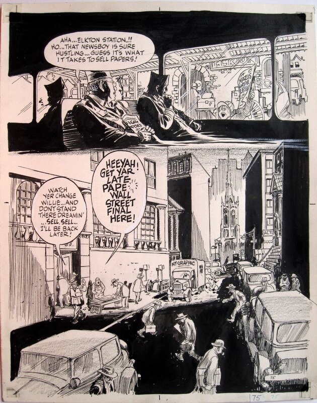 Will Eisner, Heart of the storm - page 75 - Planche originale