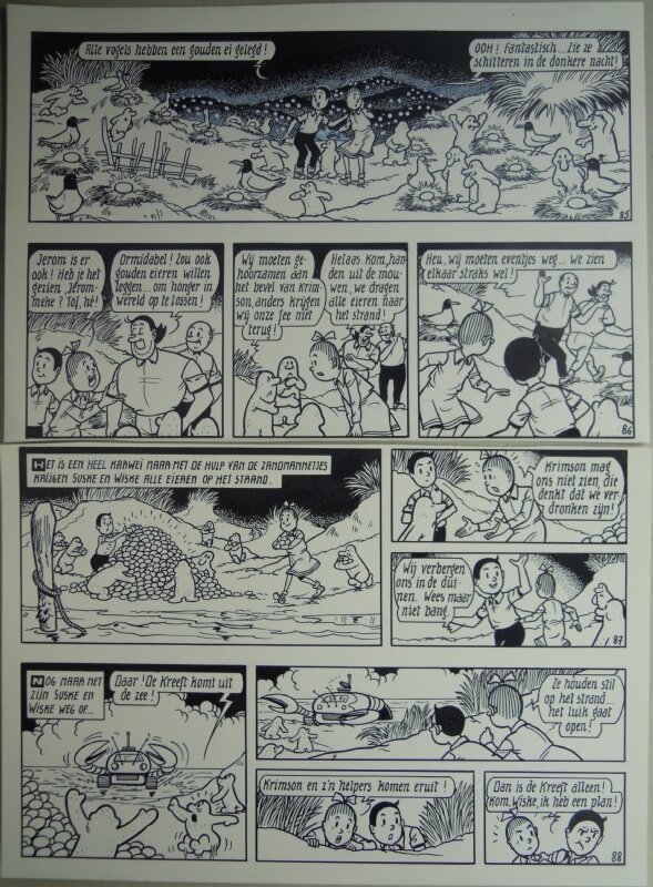 Paul Geerts, De dappere duinduikers - Illustration originale