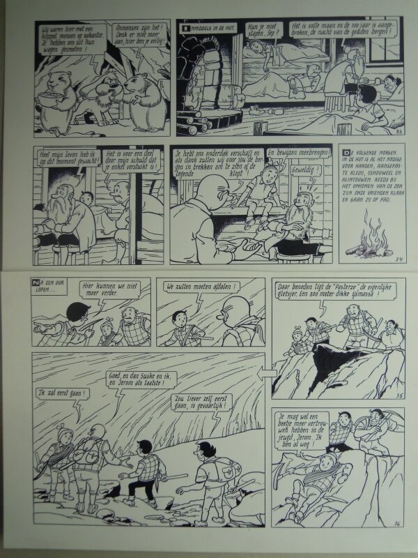 Paul Geerts, De mollige marmotten - Illustration originale