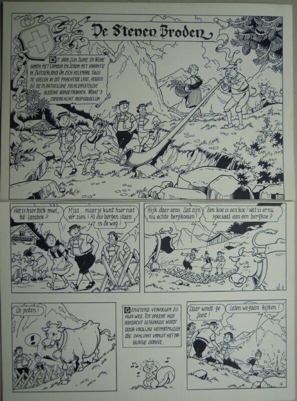 De stenen broden par Paul Geerts - Illustration originale