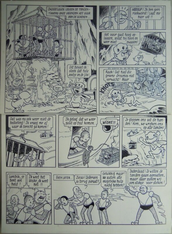 De tandentikkers par Paul Geerts - Illustration originale