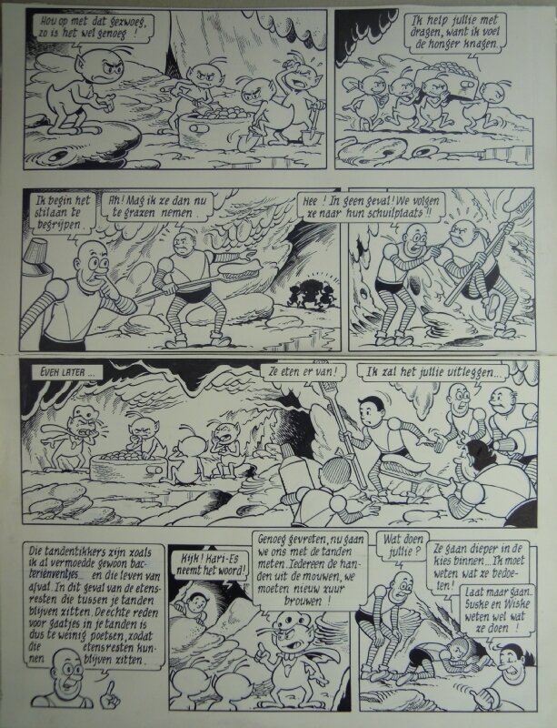 De tandentikkers par Paul Geerts - Illustration originale