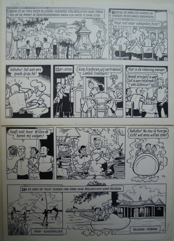 Paul Geerts, De vliegende klomp pagina 10 - Comic Strip