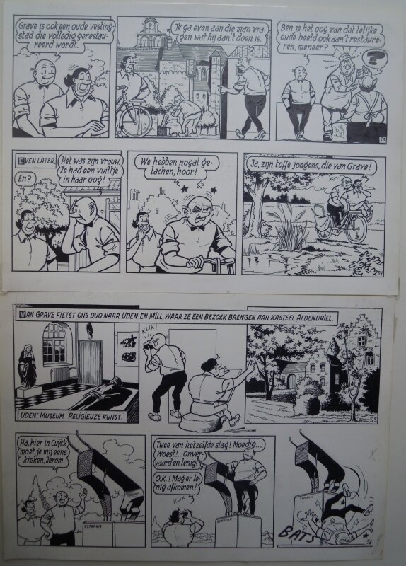 Paul Geerts, De vliegende klomp pagina 14 - Planche originale