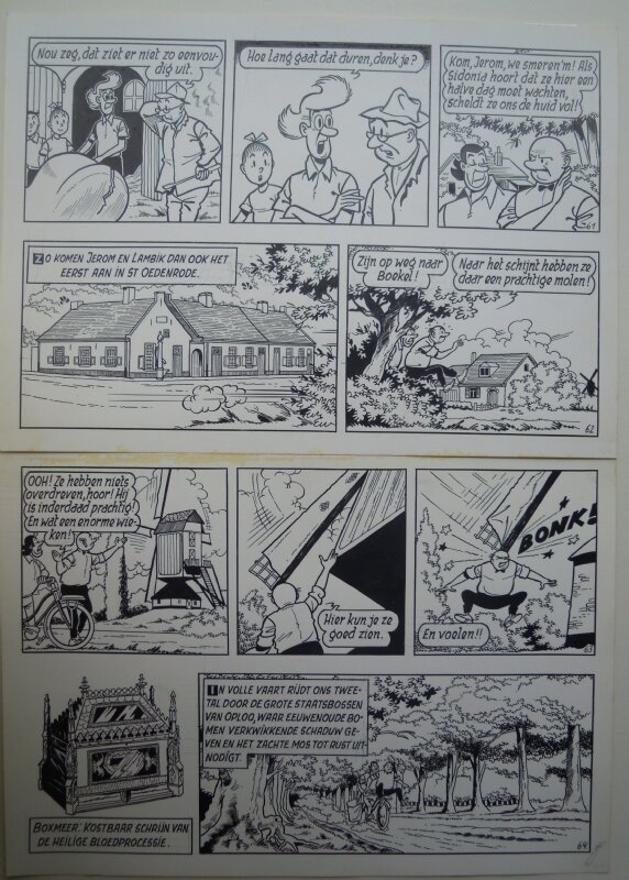 Paul Geerts, De vliegende klomp pagina 16 - Planche originale