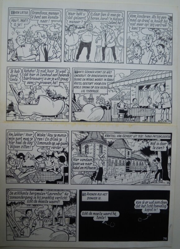 Paul Geerts, De vliegende klomp pagina 19 - Planche originale