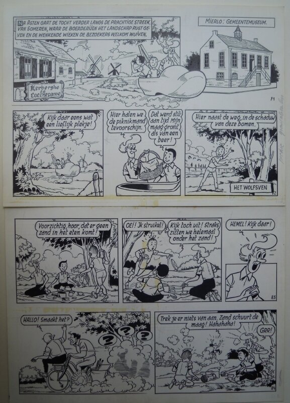 Paul Geerts, De vliegende klomp pagina 21 - Planche originale