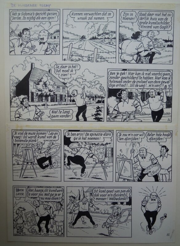 Paul Geerts, De vliegende klomp pagina 22 - Comic Strip