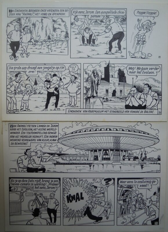 Paul Geerts, De vliegende klomp pagina 23 - Planche originale