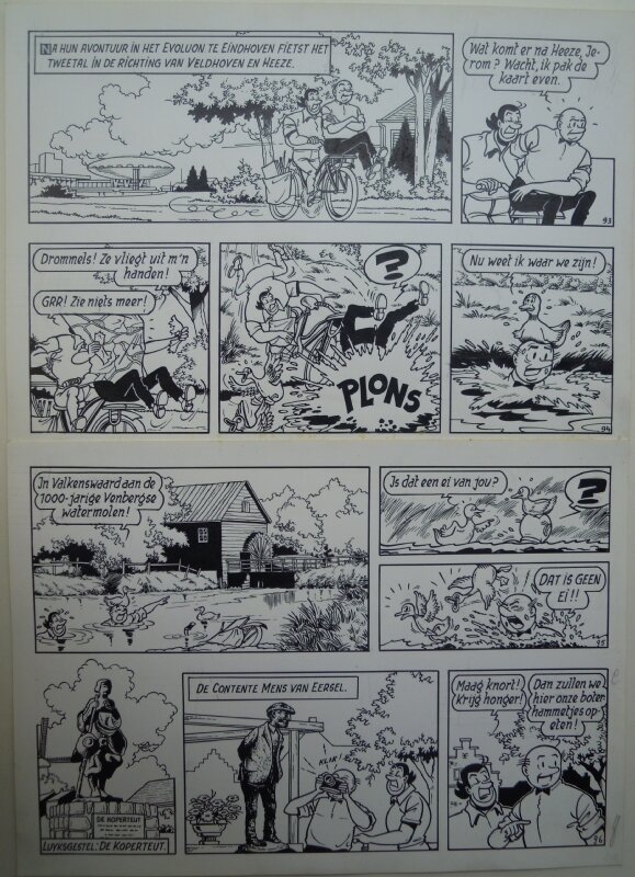 Paul Geerts, De vliegende klomp pagina 24 - Planche originale