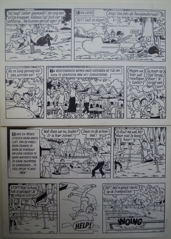 Paul Geerts, De vliegende klomp pagina 25 - Planche originale