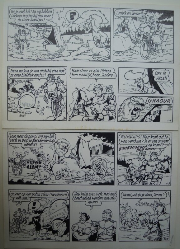 Paul Geerts, De vliegende klomp pagina 30 - Planche originale