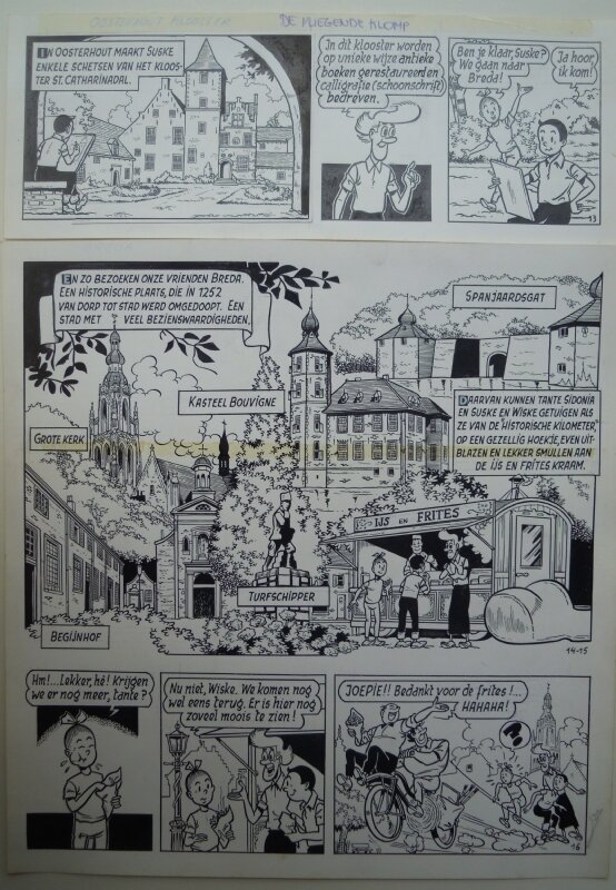 Paul Geerts, De vliegende klomp pagina 4 - Planche originale