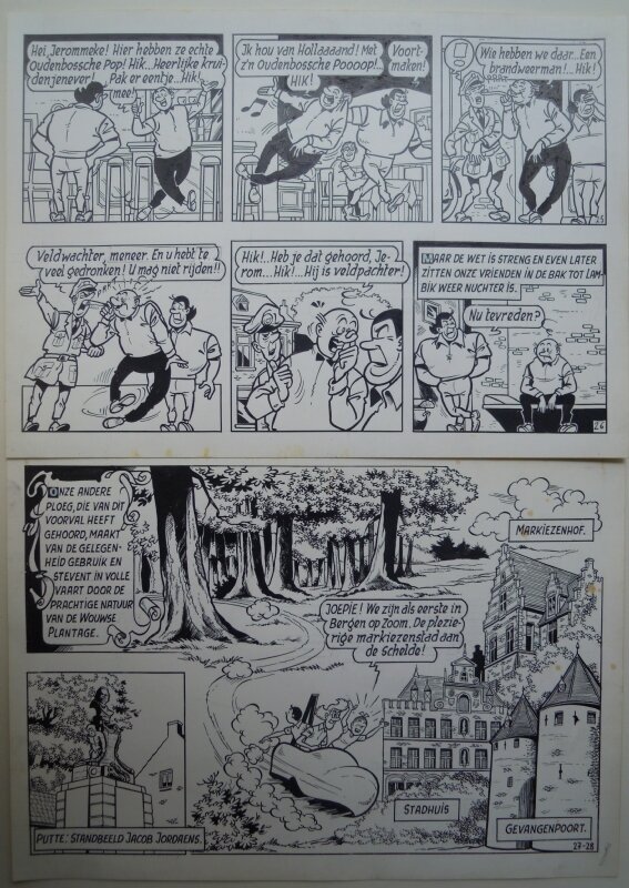 Paul Geerts, De vliegende klomp pagina 7 - Planche originale