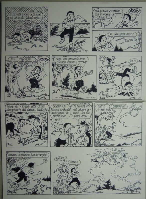 De zilveren appels par Paul Geerts - Illustration originale