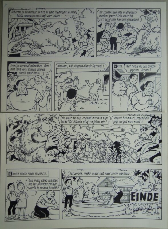 Paul Geerts, Het onbekende eiland - Illustration originale