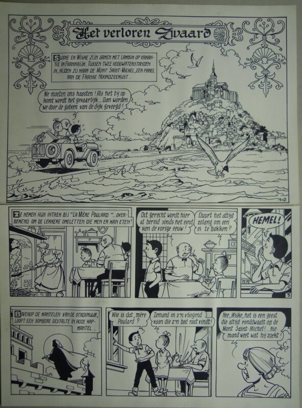 Het verloren zwaard by Paul Geerts - Original Illustration
