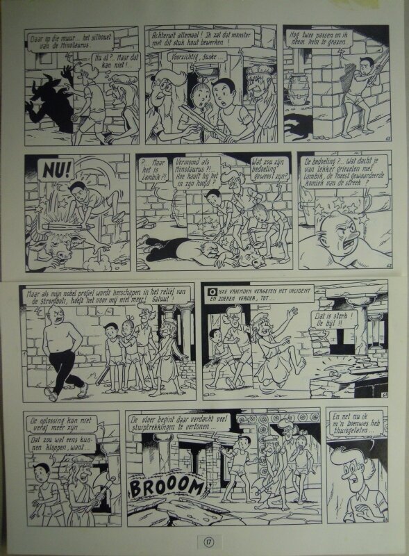 Knokken in Knossos by Paul Geerts - Original Illustration