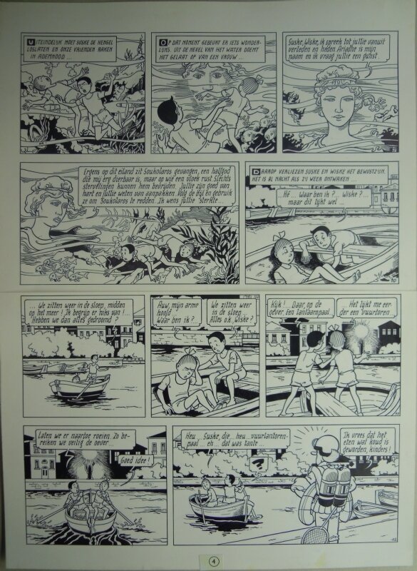 Knokken in Knossos par Paul Geerts - Illustration originale